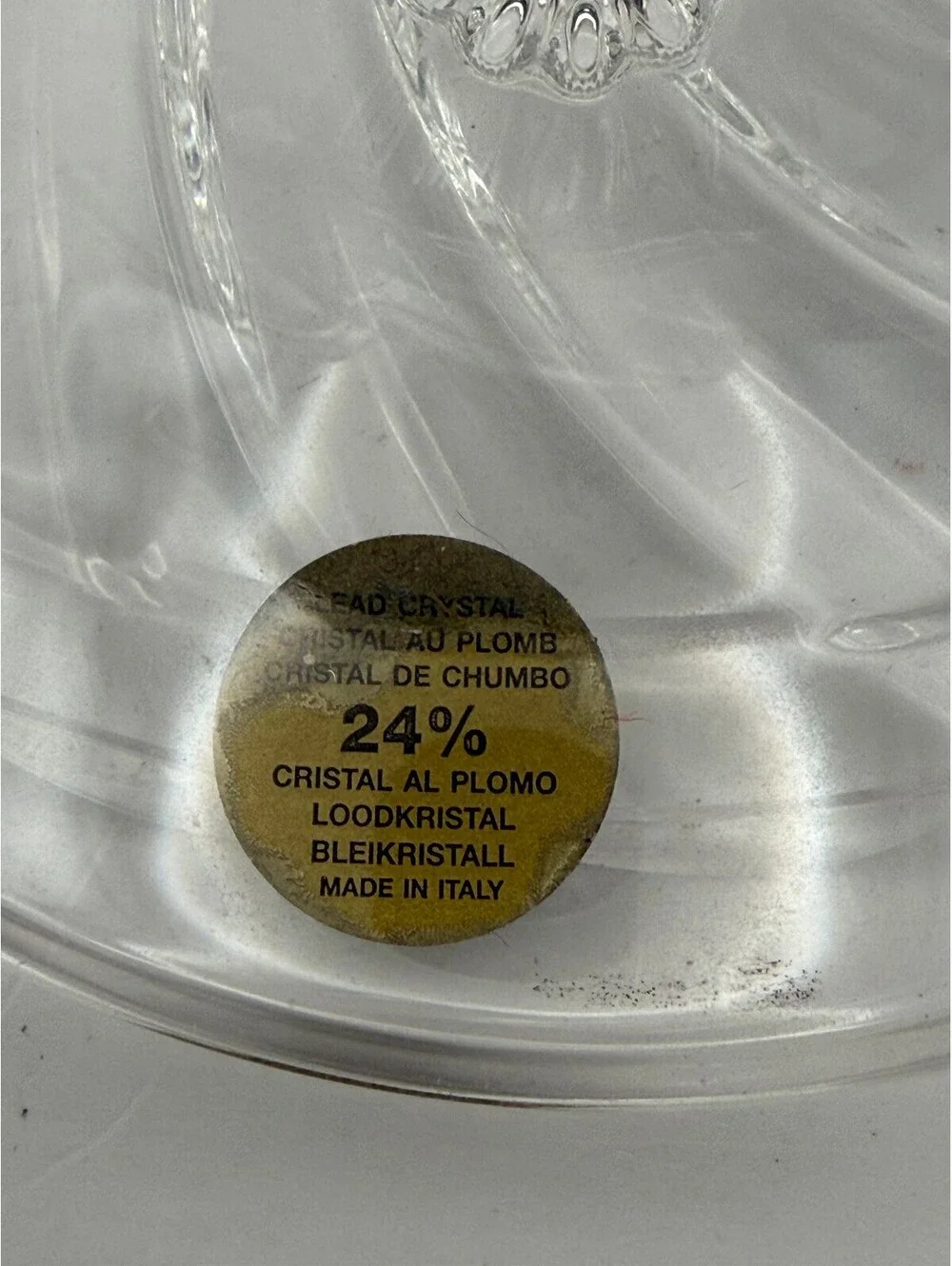 RCR Royal Crystal Rock 24% Lead Crystal Italy Bowl Candy Dish Trinket Bowl